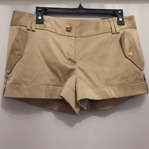 Express gold cuff shorts